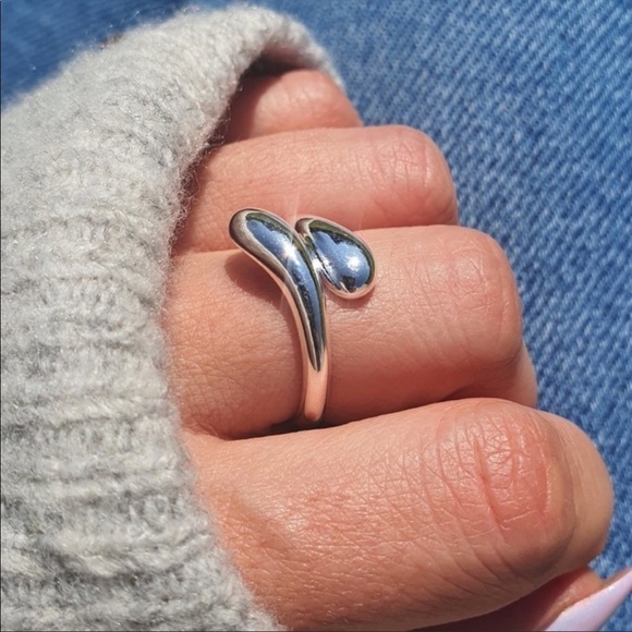 New Gold/925 Sterling Silver Wrap Ring - Picture 5 of 13